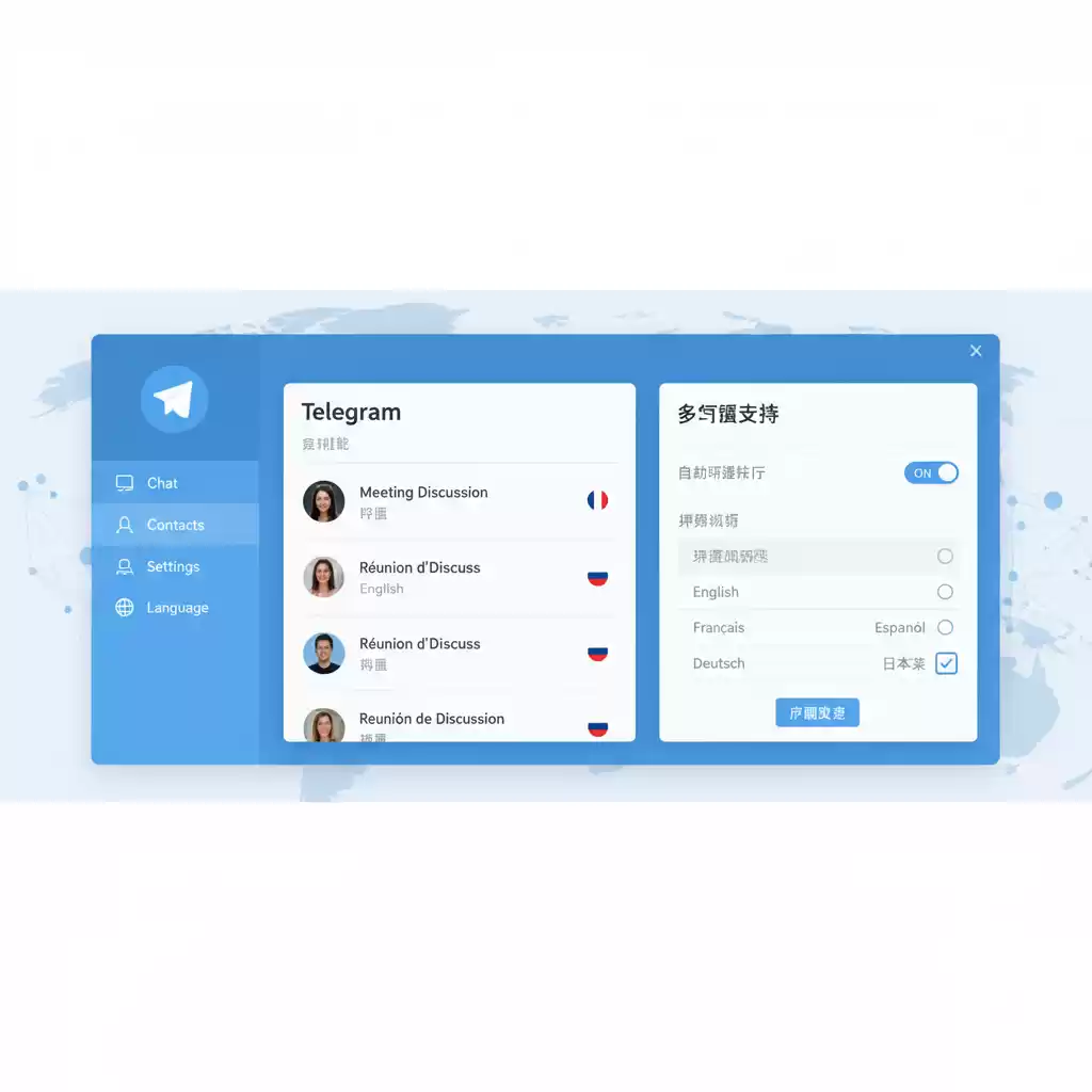 Telegram的多语言支持，打破沟通壁垒！，telegram怎么调节语言 - Telegram中文版-Telegram中文版