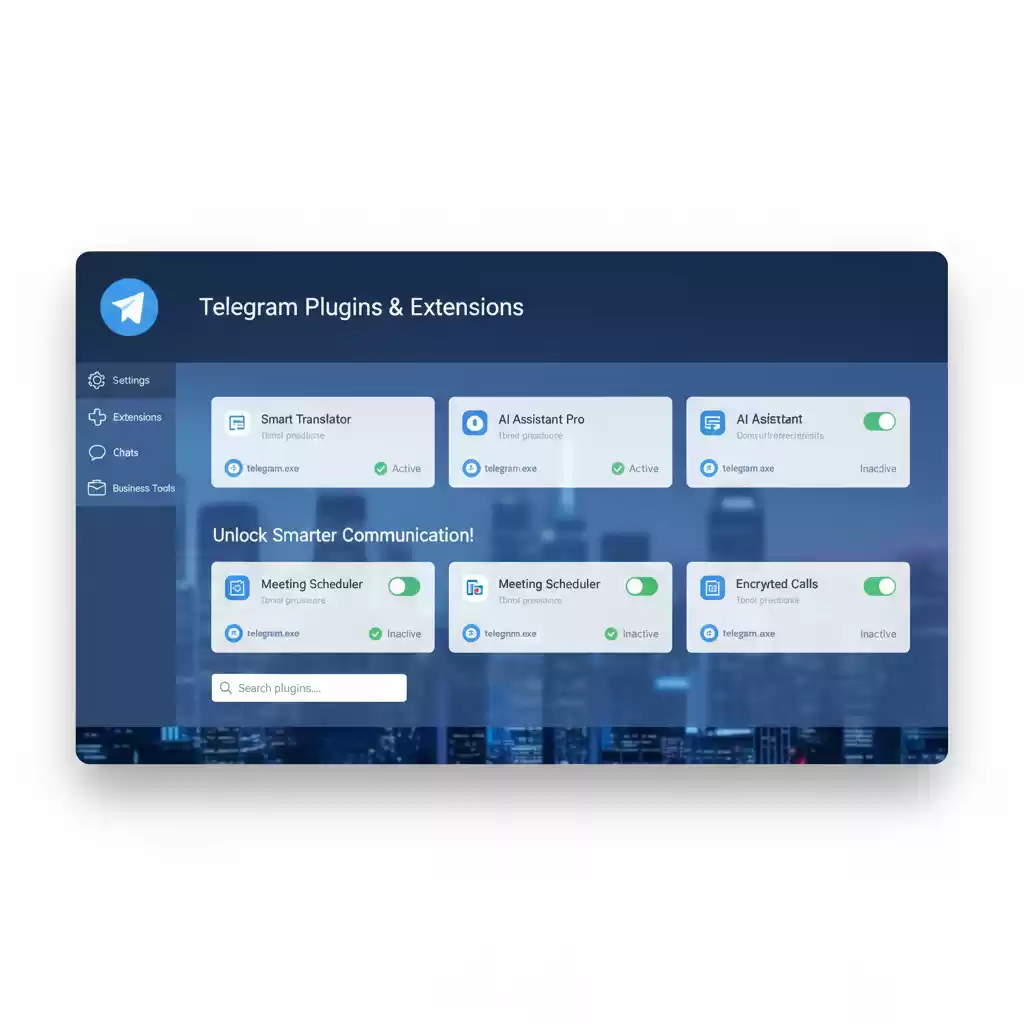 Telegram的插件扩展，让你的沟通更智能！，telegram.exe - Telegram中文版-Telegram中文版